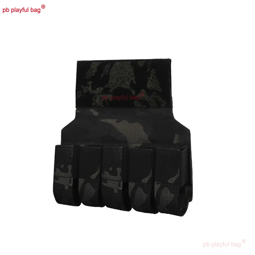 Tactical M203 Grenade Pouches Elasticity Outdoor Sports Tool Storage Bag CS Game Toy Vest Abdominal Accessories QG569