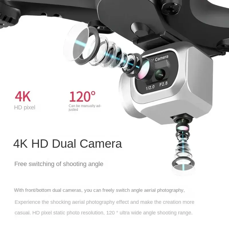 HD Camera RC Drone Professional WiFi FPV 4K RC Quadcopter Live Transmission Remote Control Helicopter Aerial Photography Plane