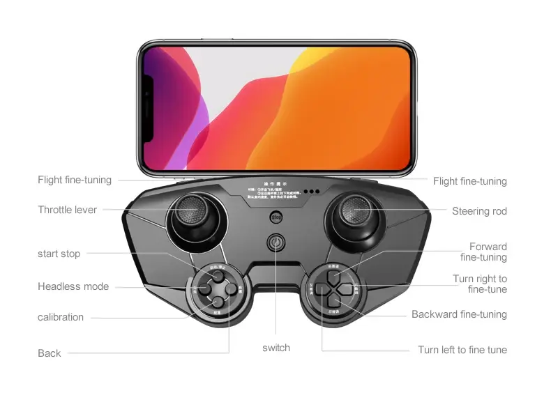 HD Camera RC Drone Professional WiFi FPV 4K RC Quadcopter Live Transmission Remote Control Helicopter Aerial Photography Plane
