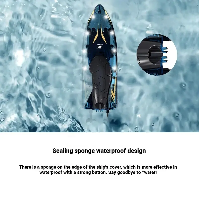 20km/h RC Boat 2.4G Stunt High-Speed Remote Control Ship Double-Sided 360° Roll Rotate LED Light Racing Rowing RC Speedboat Toys