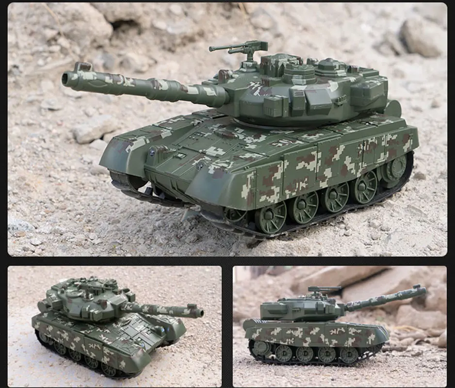 9CH RC Battle Tank Shoot BB Bullets Remote Control Shooting Electronic Tank Toy USB Charge LED Sound Military War Game Boy Gift