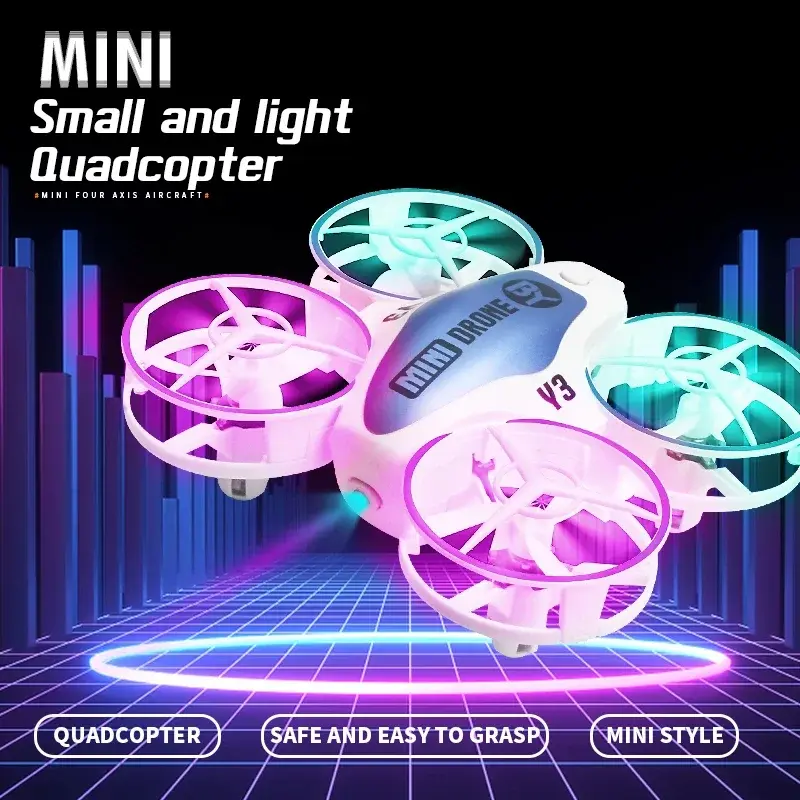 Mini RC Drone UFO Toy RC Quadcopter LED Lights Rc Plane Remote Control Helicopter 360° rotate Electronic Aircraft Toys Boys Gift