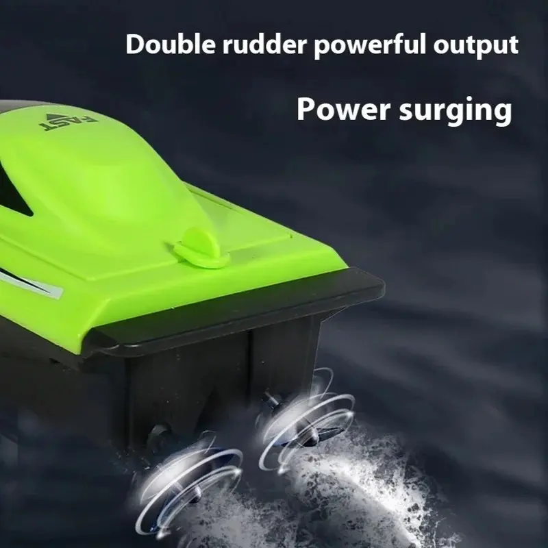 Remote Control Boat With USB Charge Battery Waterproof RC Ship Fast RC Speedboat Lightweight Water Racer Pool Toys For Kids