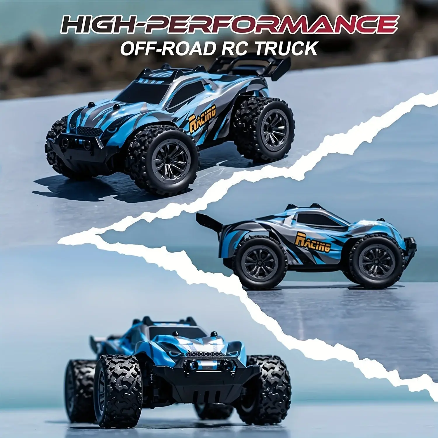 1:20 RC Car 4WD Off Road Remote Control Trucks 20KM/H High Speed Remote Control Vehicle with 2.4G All Terrain Kids Birthday Toy