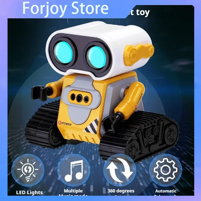 RC Car Remote Control Robot with LED Light Music Sensing Interactive Gesture Control Robot Electronic RC Rabbit Toy Kids Gift
