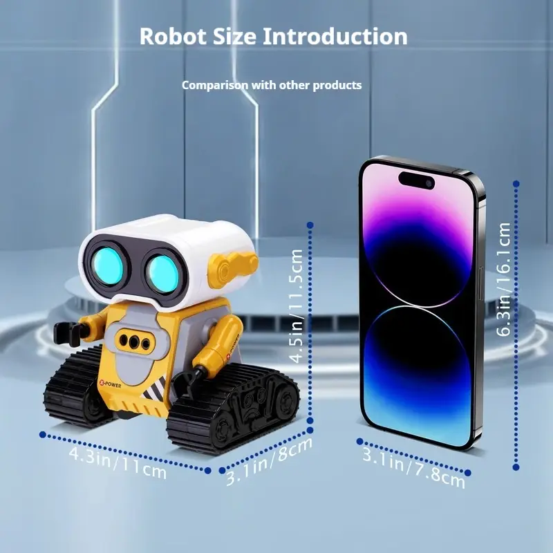 RC Car Remote Control Robot with LED Light Music Sensing Interactive Gesture Control Robot Electronic RC Rabbit Toy Kids Gift