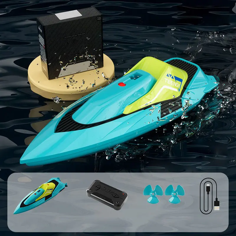 12.5CM RC Boat Professional Remote Control Speedboat High Speed Racing RC Yacht Endurance 12 Minutes Kids Boys Gifts