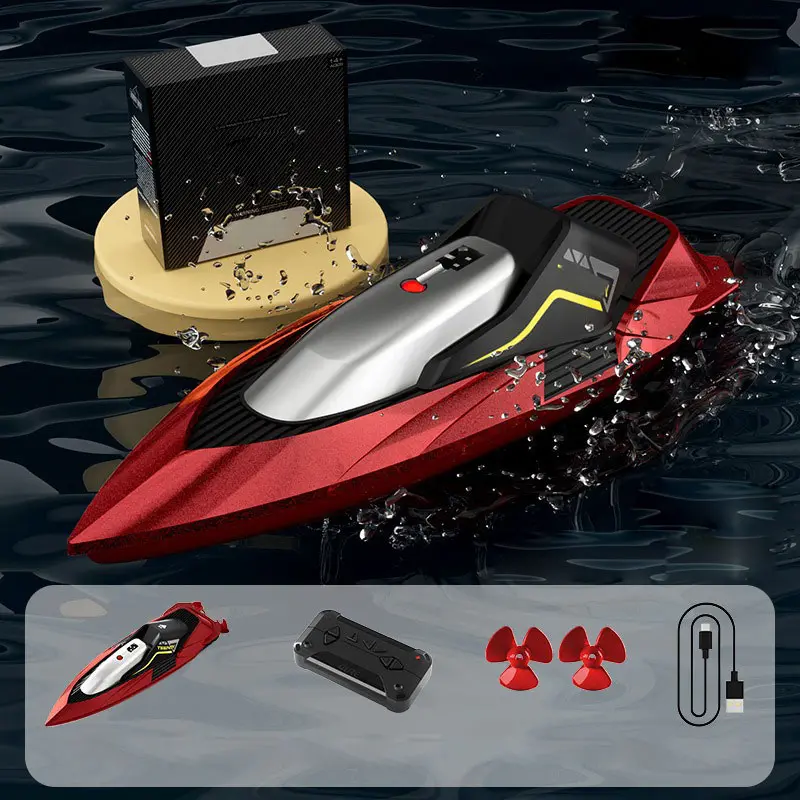 12.5CM RC Boat Professional Remote Control Speedboat High Speed Racing RC Yacht Endurance 12 Minutes Kids Boys Gifts
