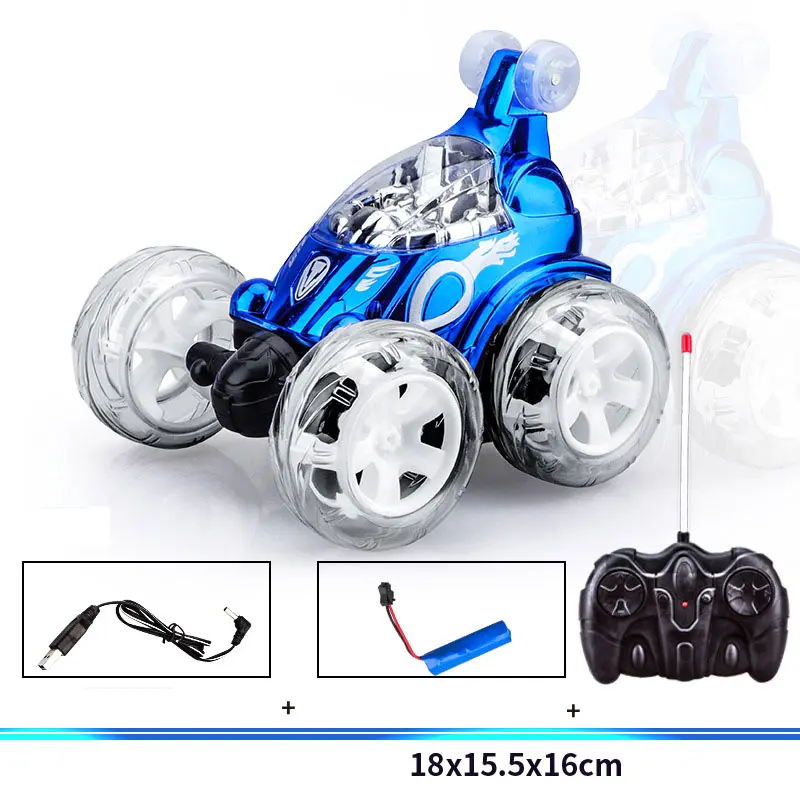 Remote Control Car Graffiti Stunt Tipper RC Cars Electroinc Vehicle With Light Music 360 ° Rolling Dancing 2.4Ghz Toy Kids Gift