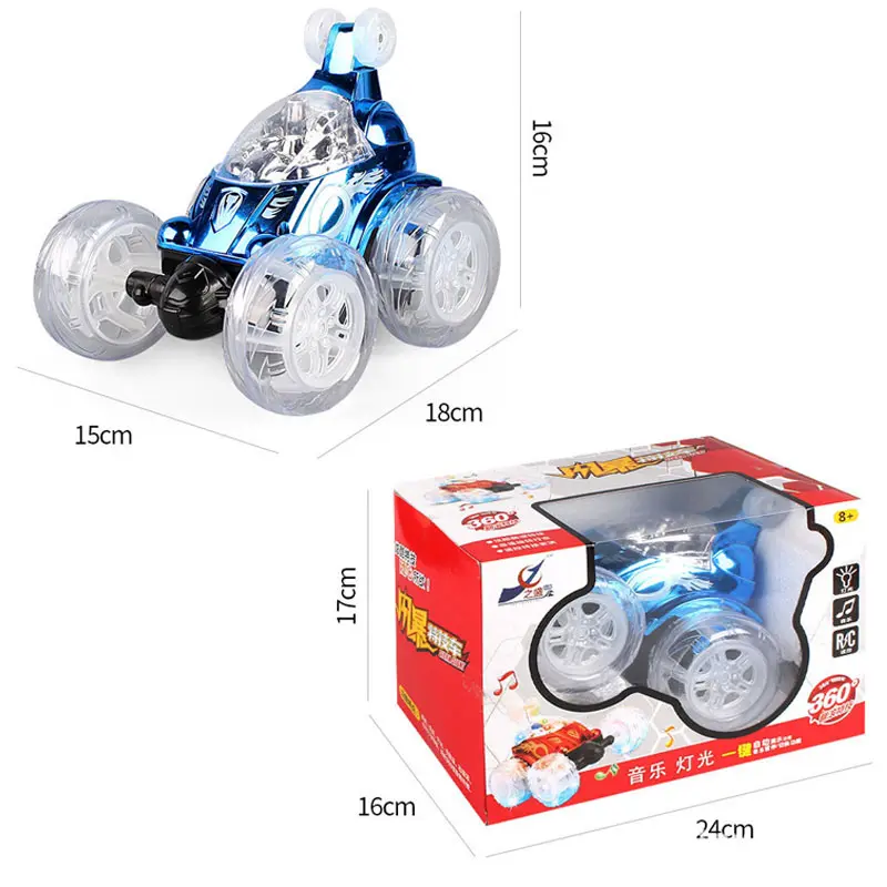 Remote Control Car Graffiti Stunt Tipper RC Cars Electroinc Vehicle With Light Music 360 ° Rolling Dancing 2.4Ghz Toy Kids Gift