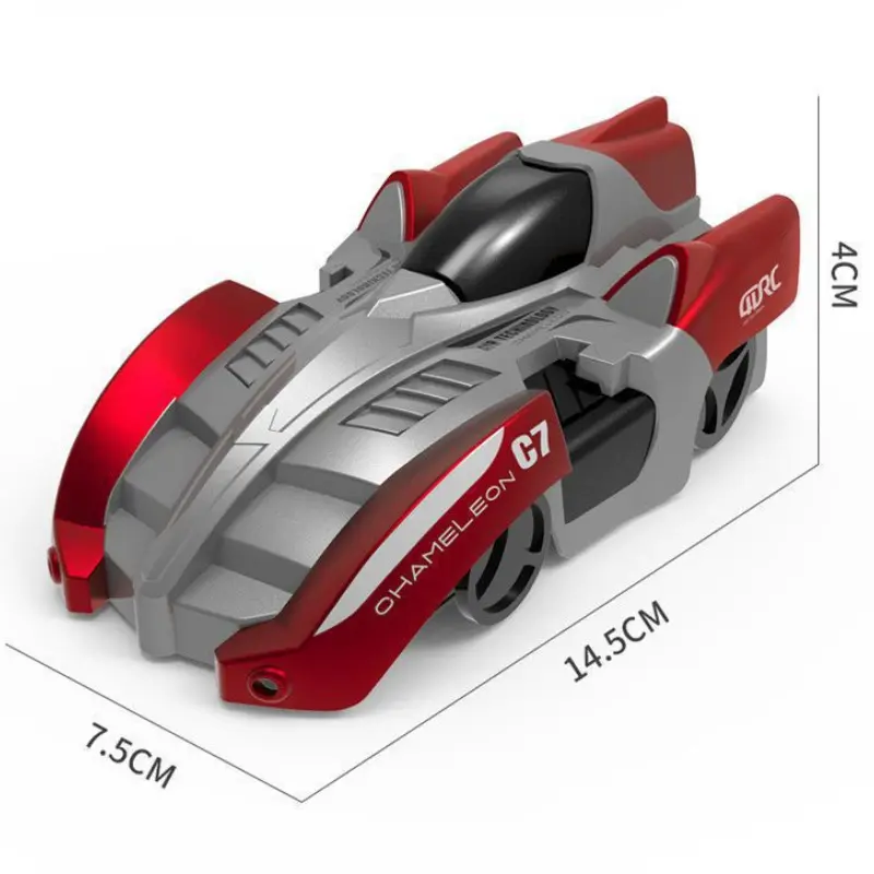 RC Stunt Car Climbing Wall with LED Remote Control Racing Vehicle Anti Gravity Ceiling 360° Rotating Electronic Car Toy Boy Gift