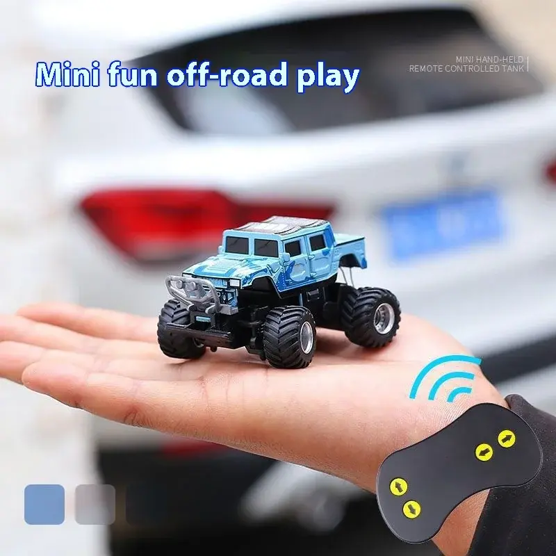 Mini Remote Control Car Off-road Bigfoot Toy 1:58 Chargeable Electronic RC Vehicle Model 2.4G Simulation RC Truck for Kids Gift