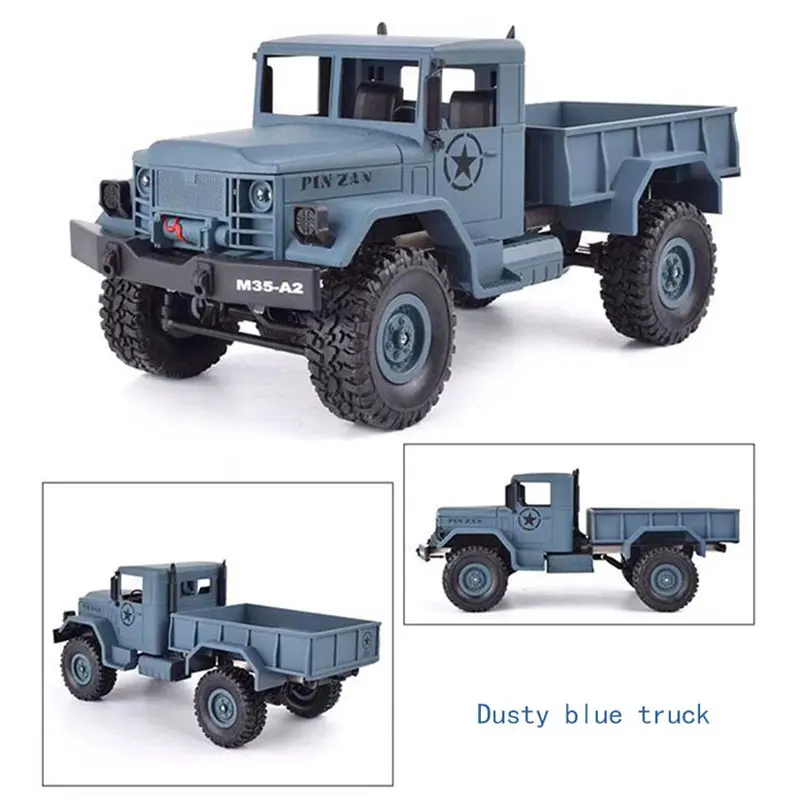 RC Car Simulation Remote Control Military Truck USB Charge Engineering Electronic Racing Vehicle Toy Gift For Boys Birthday
