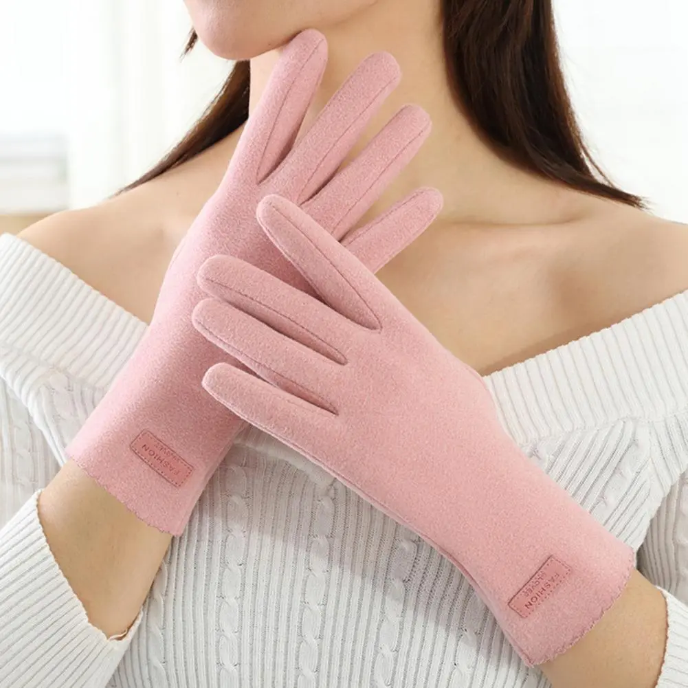 Cold-proof Women Gloves Thickened Women Gloves Winter Women's Touch Screen Thermal Gloves for Outdoor Cycling Warm for Cold