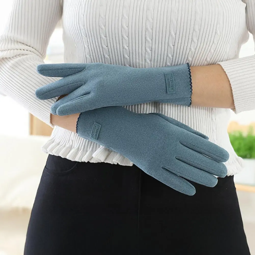 Cold-proof Women Gloves Thickened Women Gloves Winter Women's Touch Screen Thermal Gloves for Outdoor Cycling Warm for Cold