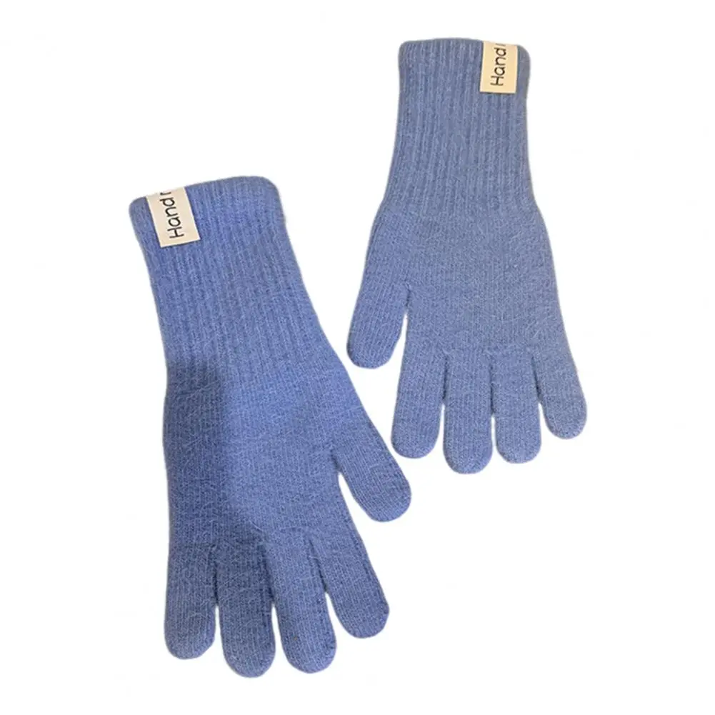 Stylish Fingered Gloves Knit Gloves for Winter Cozy Winter Knit Gloves for Men Women Teens Stretchy Warm Fingered for Weather