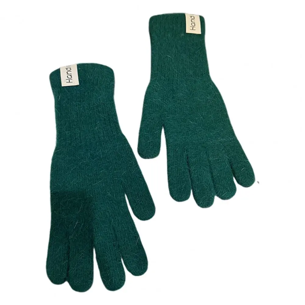 Stylish Fingered Gloves Knit Gloves for Winter Cozy Winter Knit Gloves for Men Women Teens Stretchy Warm Fingered for Weather