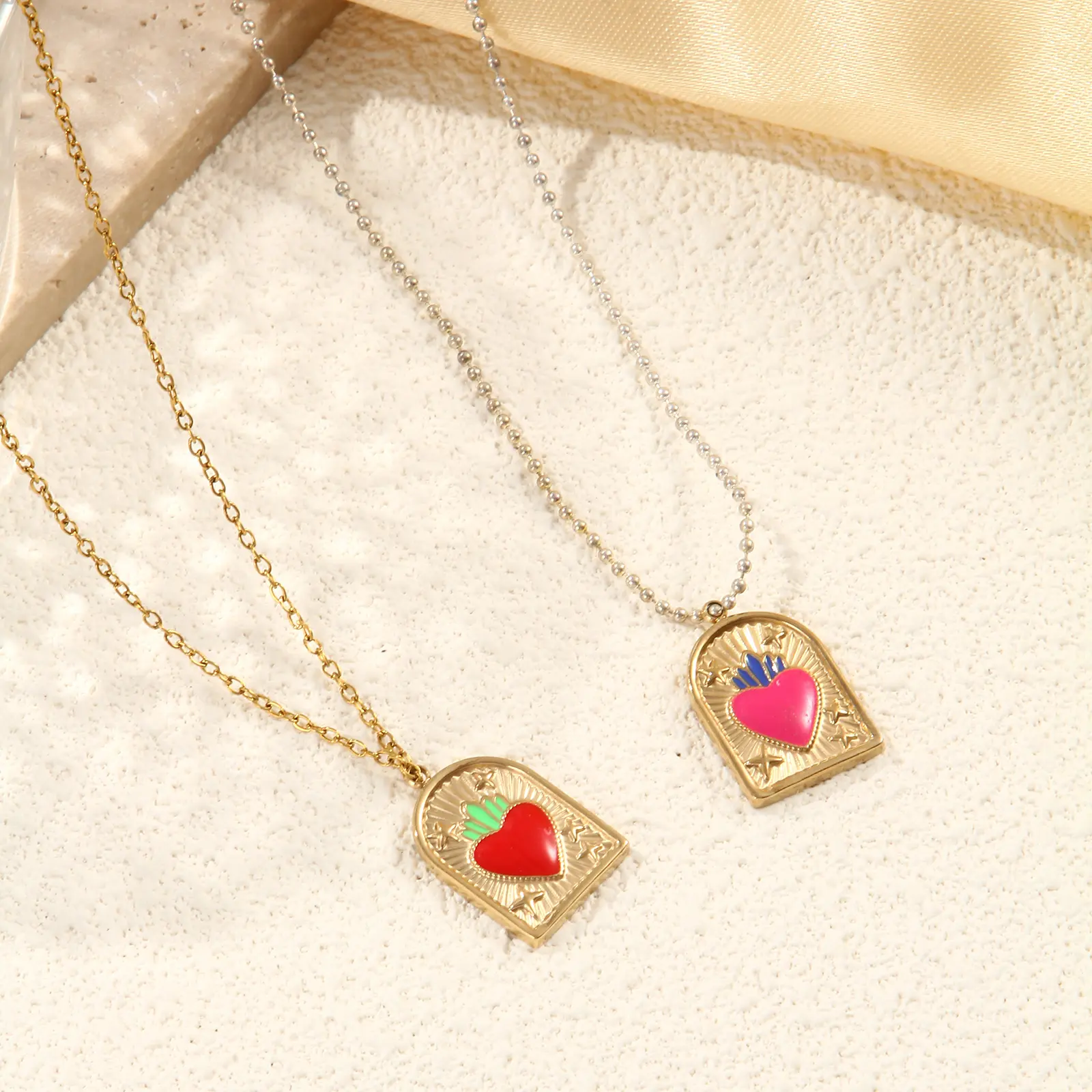 304 Stainless Steel Fruit Jewelry Charms 18K Real Gold Plated Ex Voto Heart Banana Apple Mushroom Pendant Necklace DIY , 1 Piece