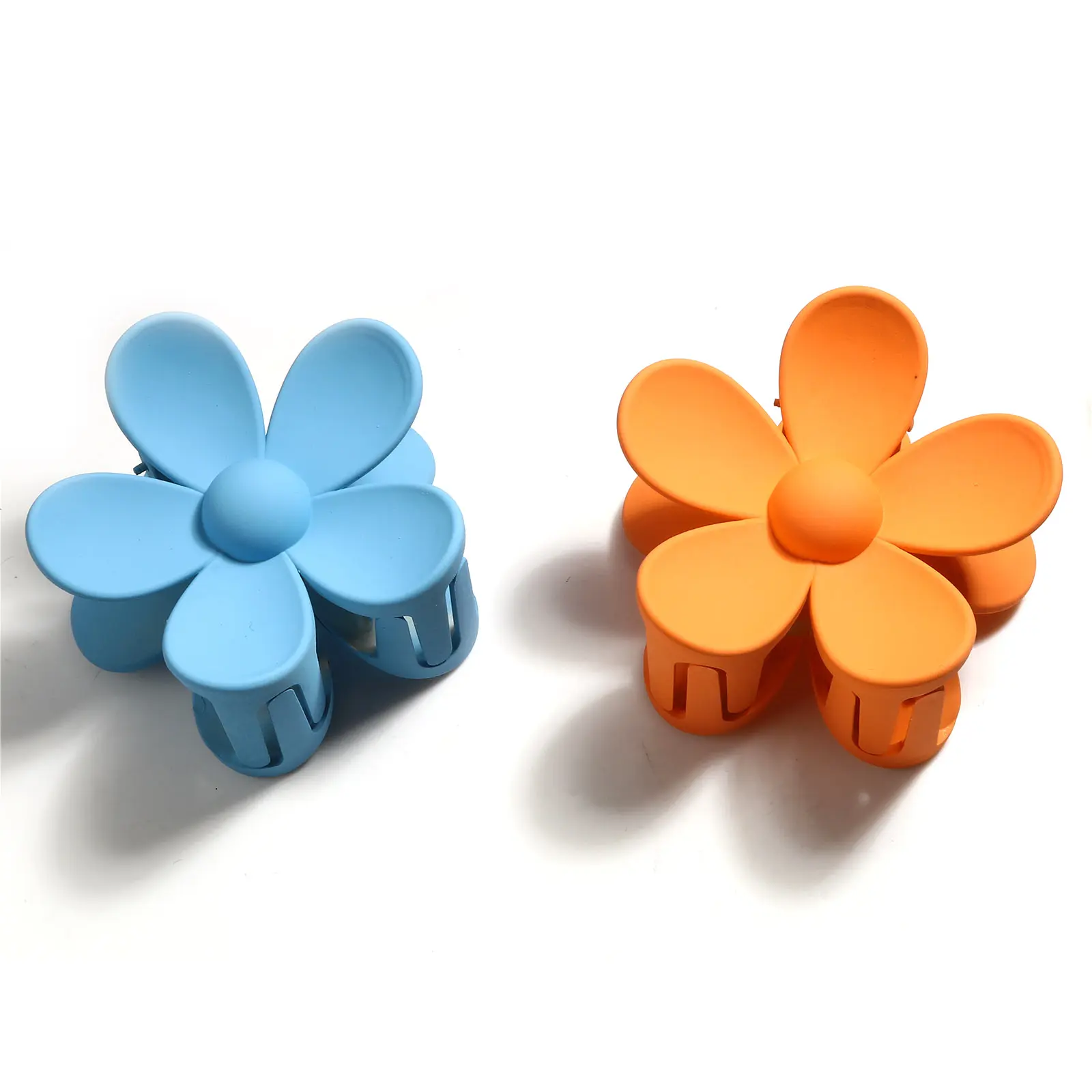 1PC Korean Sweet ABS Hair Clips Multicolor Flower Claw ClipCrab Hair Claws Clamp For Women Girl Party Hair Accessories 7cm x 7cm