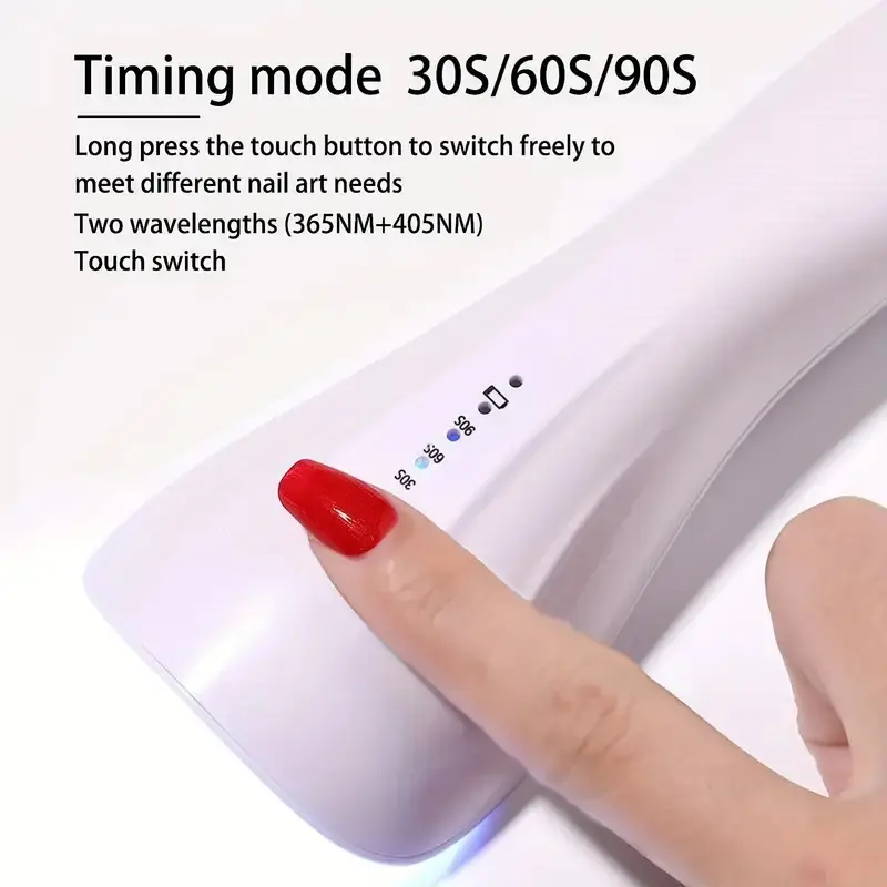 LINMANDA Portable USB Handheld Nail Lamp Mutifunctional Machine Portable Nail Phototherapy Machine Small Rechargeable Lamp