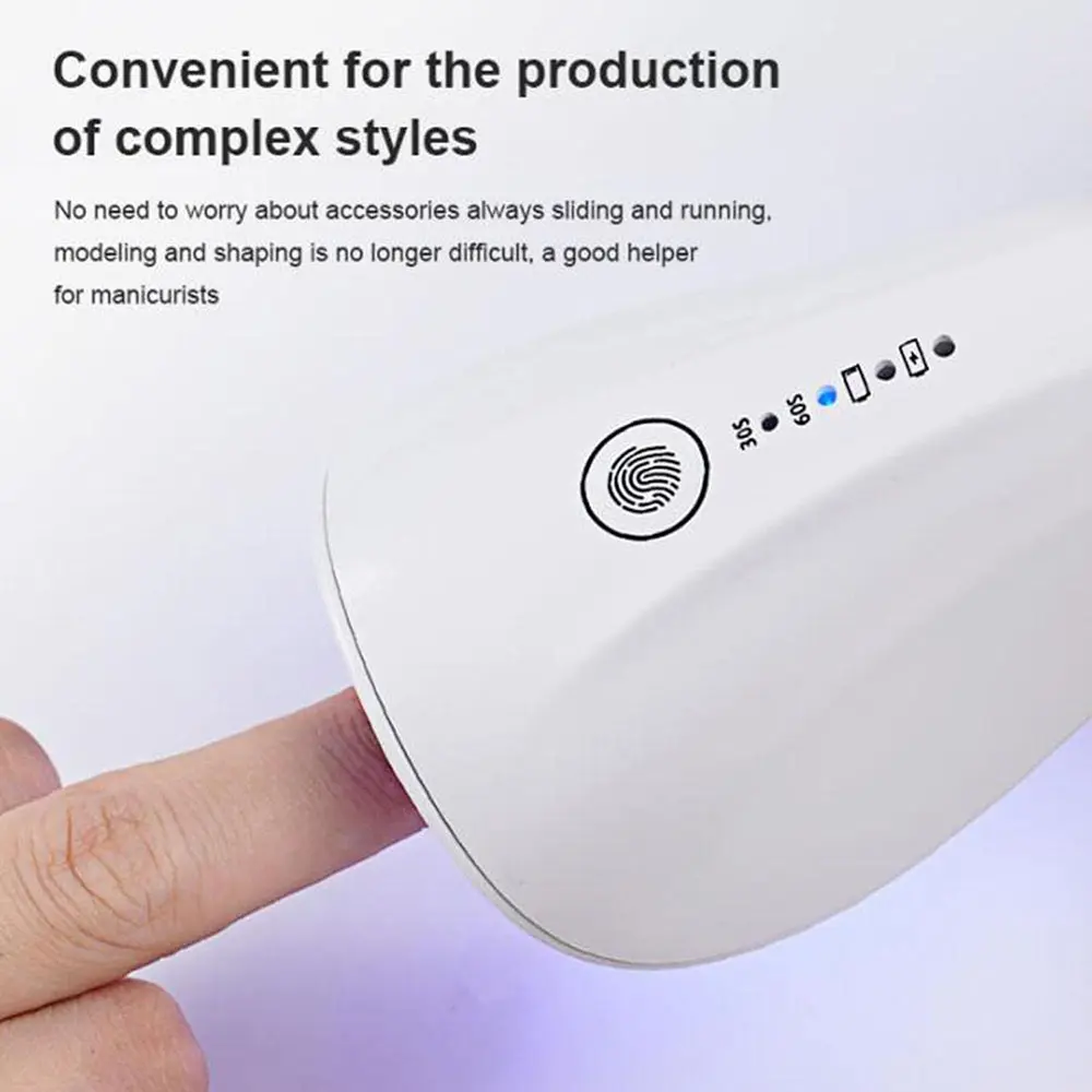 LINMANDA Portable USB Handheld Nail Lamp Mutifunctional Machine Portable Nail Phototherapy Machine Small Rechargeable Lamp