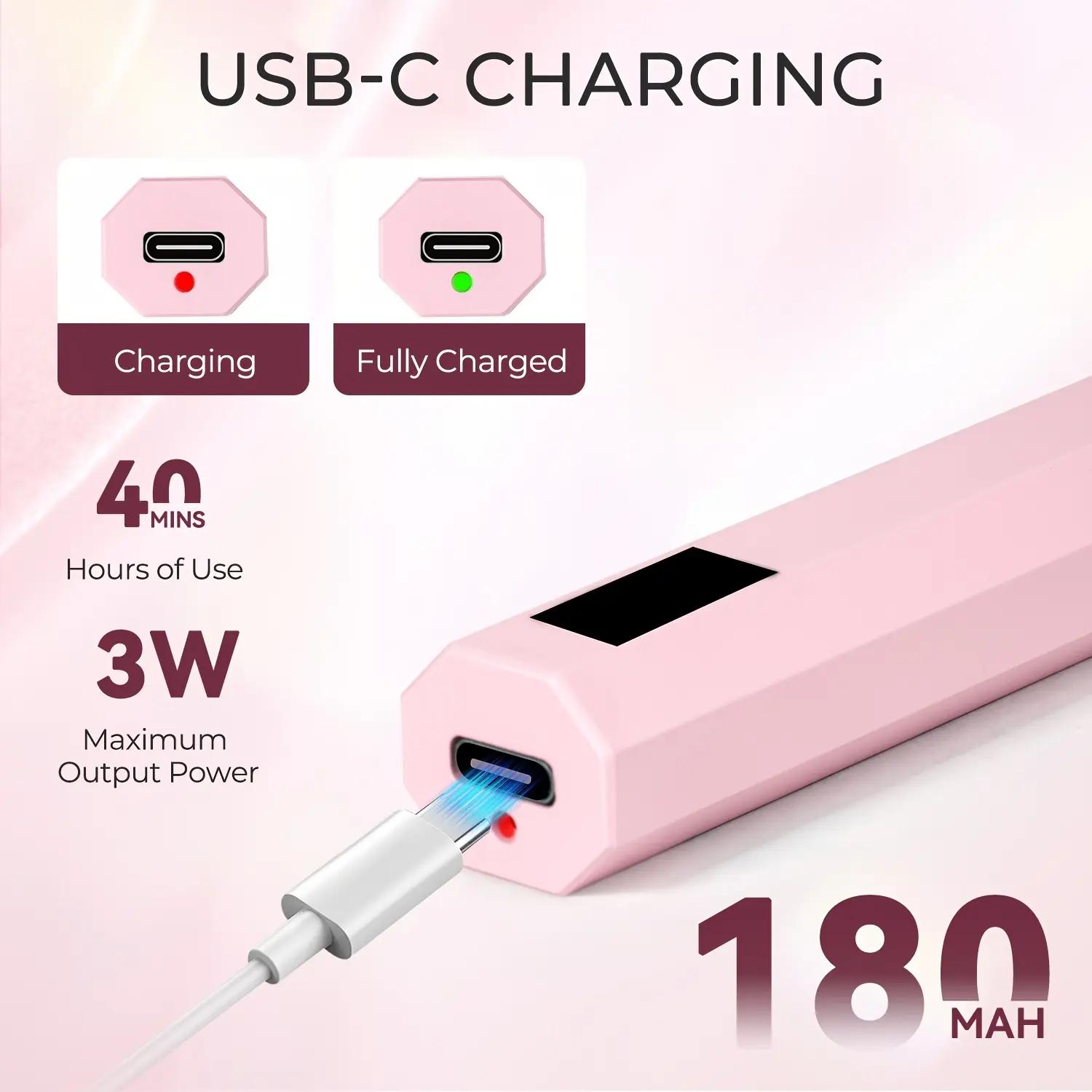 LINMANDA Mini Portable UV LED Nail Lamp With LED Display Handheld USB Nail Dryer Lamp For Fast Curing Gel Polish Nail Art Tool