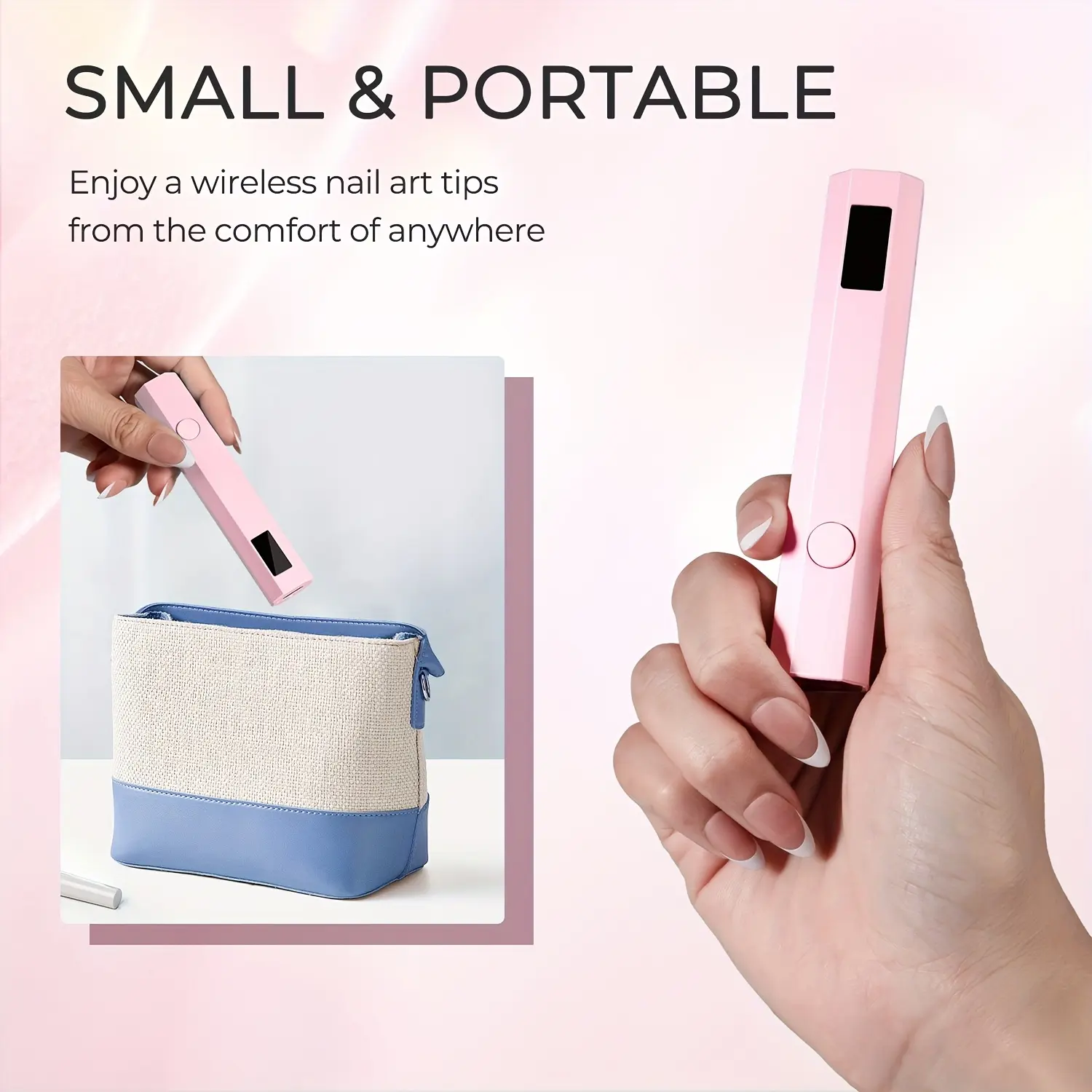 LINMANDA Mini Portable UV LED Nail Lamp With LED Display Handheld USB Nail Dryer Lamp For Fast Curing Gel Polish Nail Art Tool