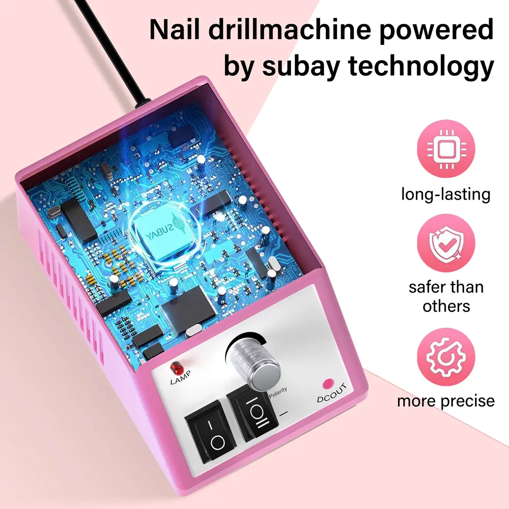 LINMANDA 20000RPM Electric Nail Drill Machine Manicure With Nail Drill Bits Set Nail Files Drill Bits Gel Polish Remover Tools