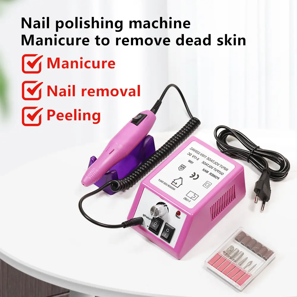 LINMANDA 20000RPM Electric Nail Drill Machine Manicure With Nail Drill Bits Set Nail Files Drill Bits Gel Polish Remover Tools
