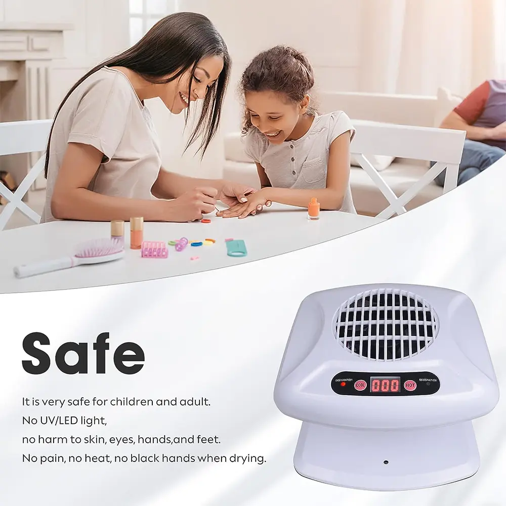 LINMANDA Air Nail Art Dryer With Automatic Sensor 300W Timing Warm Cool Wind  Air Nail Fan Blow Dryer for Both Hands And Feet
