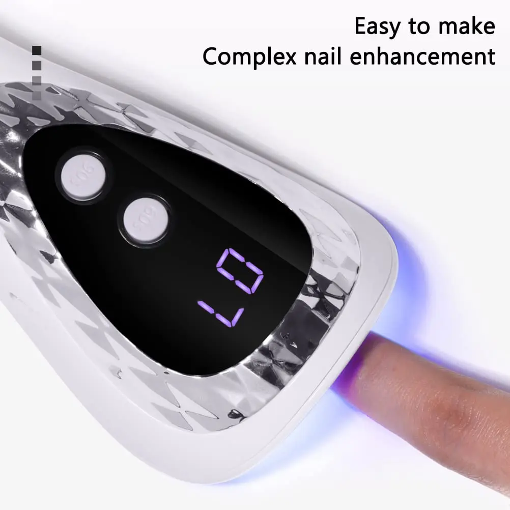 LINMANDA Handheld LED UV Nail Lamp Mini Gel Nails Light Flash Nail Curing Polish Rechargeable Nail Dryer Fast-Dry Machine