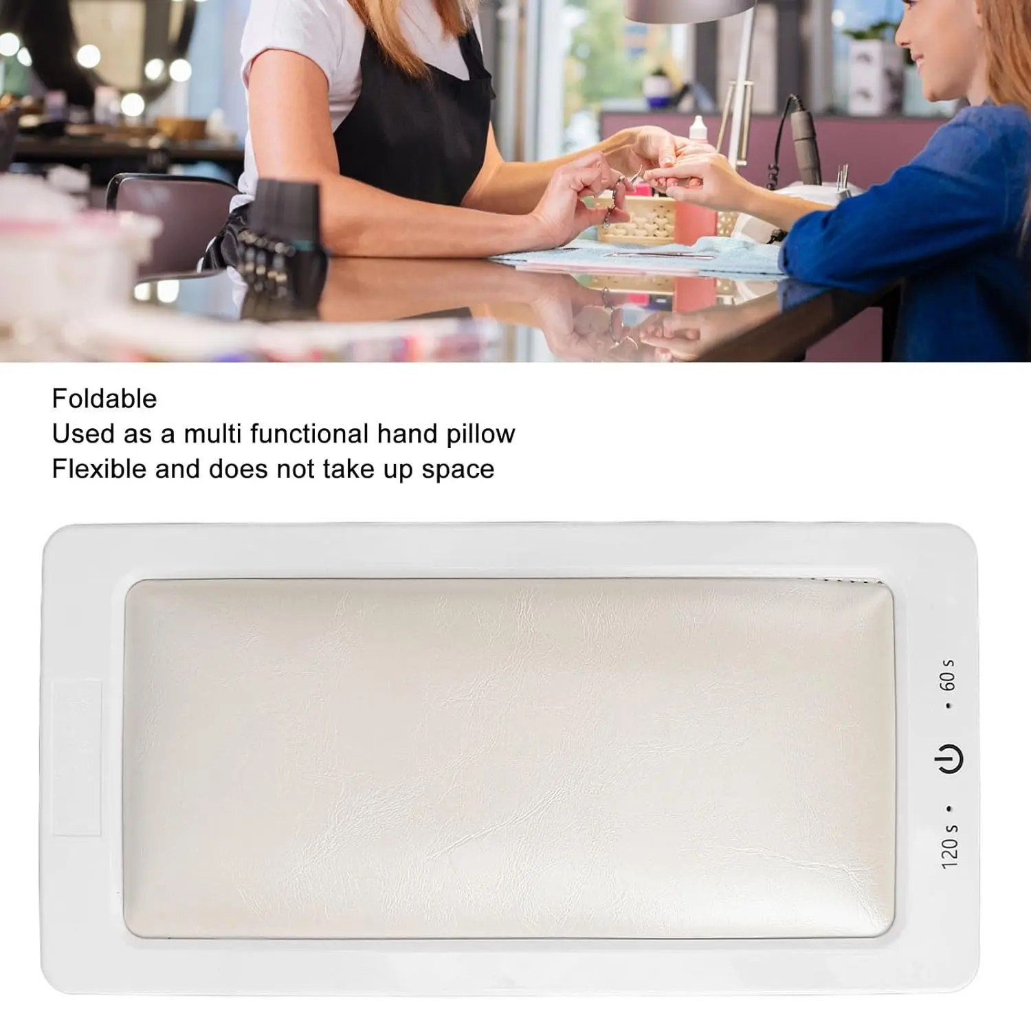LINMANDA New 88W UV Led Nail Lamp With Leather Hand Pad Foldable Drying Lamp A Must-Have Nail Lamp For Professional Manicurists