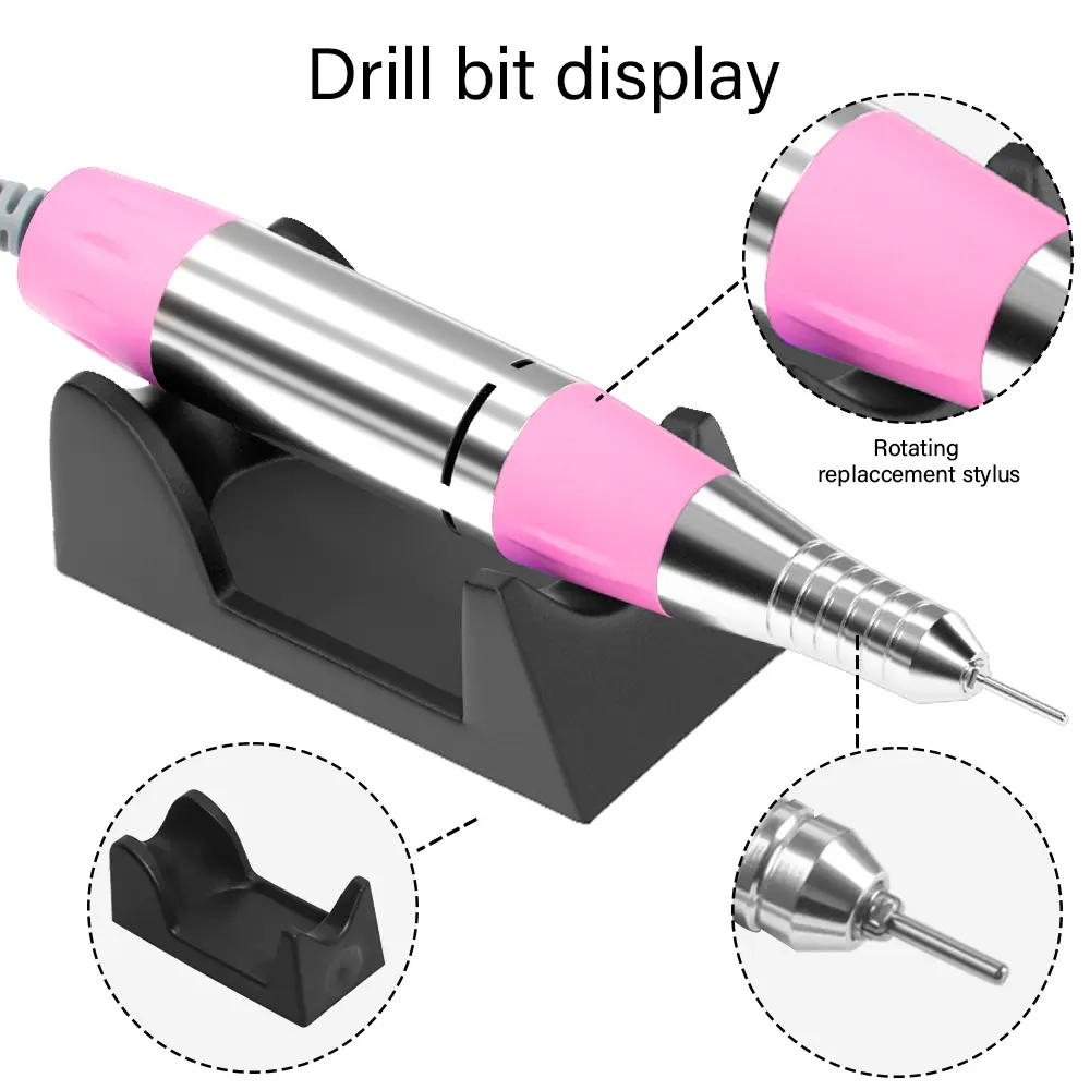 LINMANDA Adjustable 20000RPM Electric Nail Drill Machine Sanding Cutter Pedicure Manicure Drill Set Nail Polishing Equipment