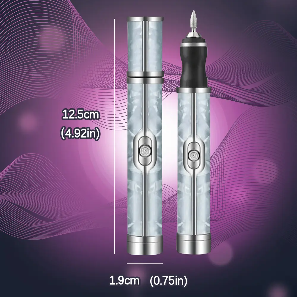 LINMANDA Rechargeable Electric Nail File 4 Speed Adjustment Multifunctional Grinding Head Nails Grinding Polishing Dead Skin