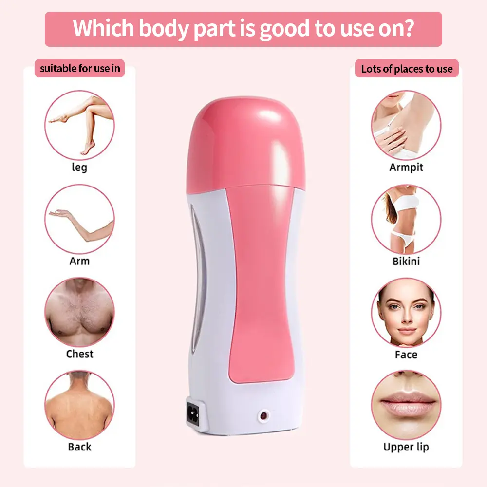 LINMANDA Portable Warmer Roller Heater Wax Warmer for Hair Removal Hair Removal  for Wax Depilatory Roller Heater Waxing