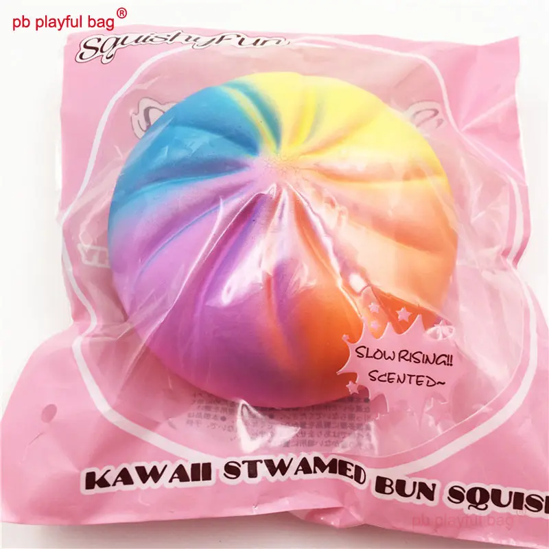 Colored steamed buns simulation food model bread Squishy Slow Rising Stress Relief Squeeze Toys Kids release pressure gift ZG75