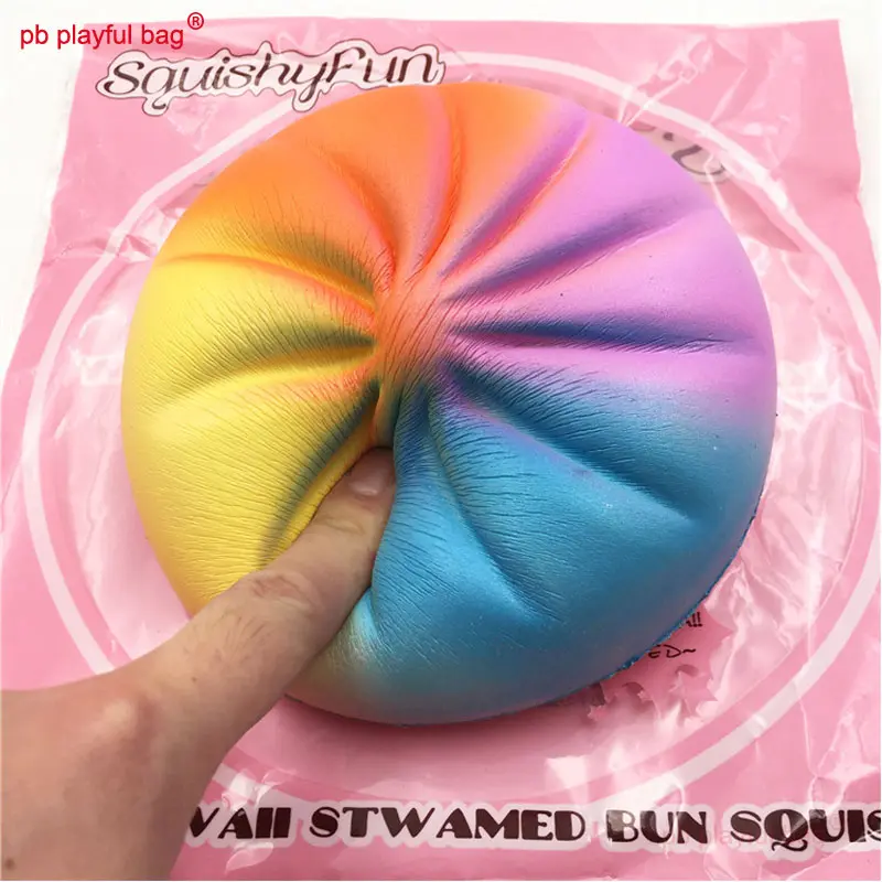 Colored steamed buns simulation food model bread Squishy Slow Rising Stress Relief Squeeze Toys Kids release pressure gift ZG75