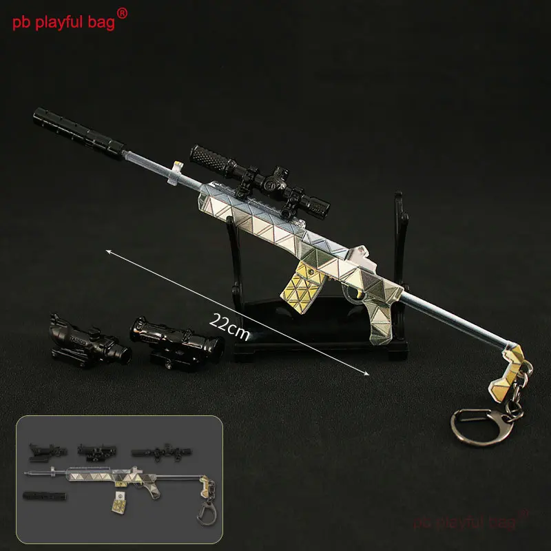 Mini Toy Gun Model Action Figures MINi14 CS Game Toys Kids Christmas gifts Gifts Creative Metal Keychain Decorative HG301