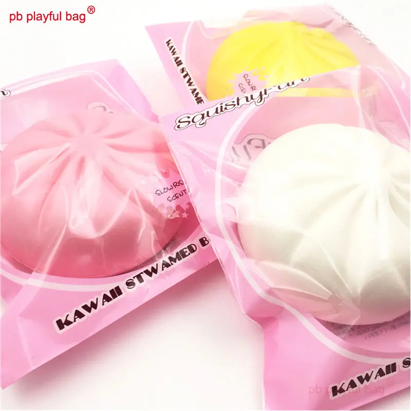 Colored steamed buns simulation food model bread Squishy Slow Rising Stress Relief Squeeze Toys Kids release pressure gift ZG75