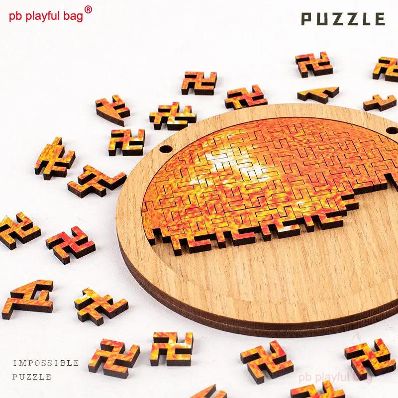 Wooden Puzzle Planet Puzzle Sun Moon Children's Educational Toys Are Irregular and difficult Creative Christmas Gifts UG289