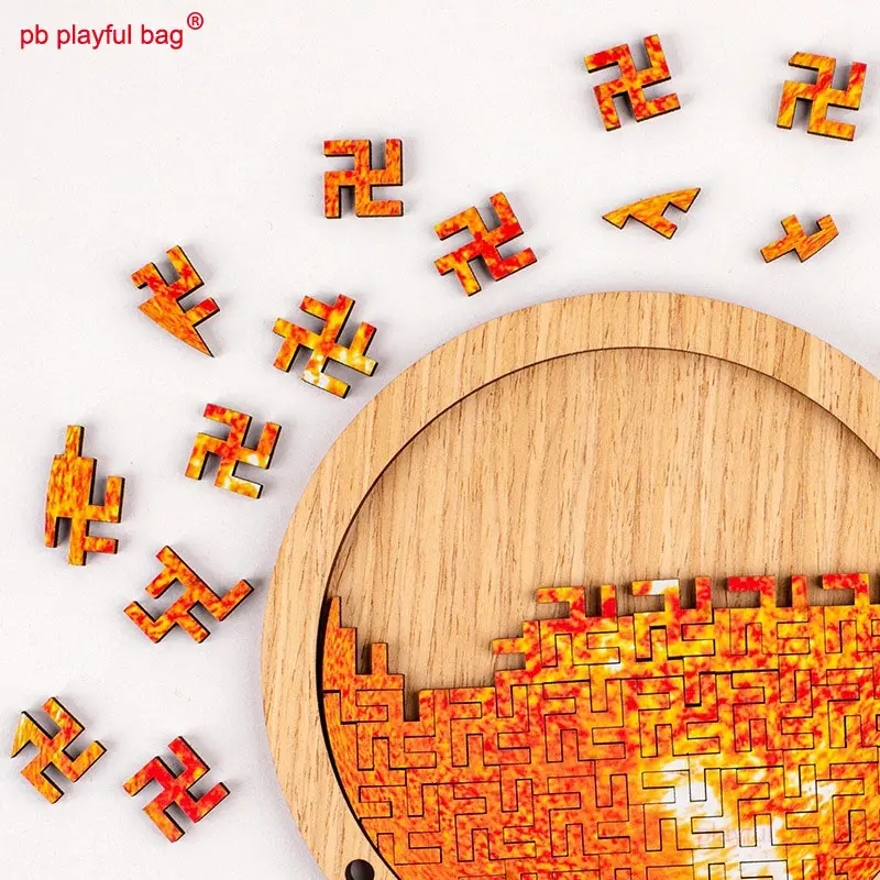 Wooden Puzzle Planet Puzzle Sun Moon Children's Educational Toys Are Irregular and difficult Creative Christmas Gifts UG289