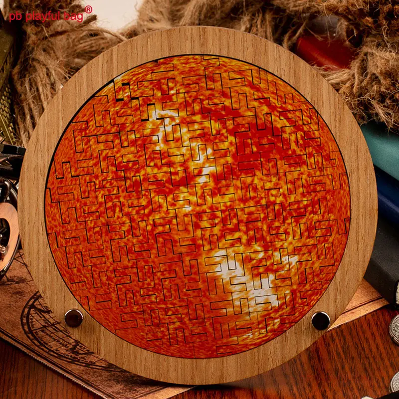 Wooden Puzzle Planet Puzzle Sun Moon Children's Educational Toys Are Irregular and difficult Creative Christmas Gifts UG289