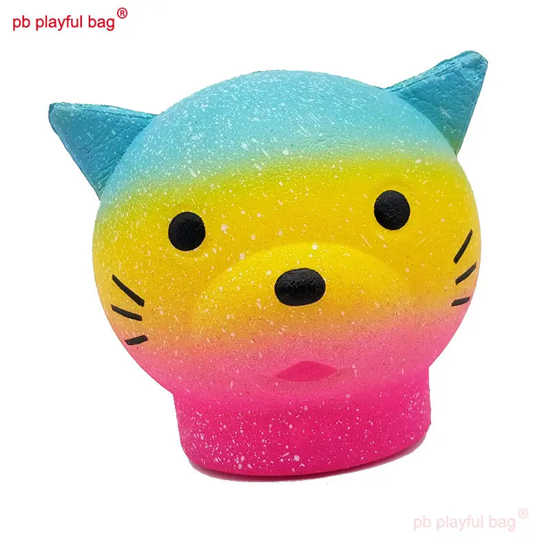 Pb Playful Bag Cartoon Cute Kawaii Release stress Toys Squishy Slow Rising Squeeze Starry Sky Cat Creative Christmas Gifts ZG128