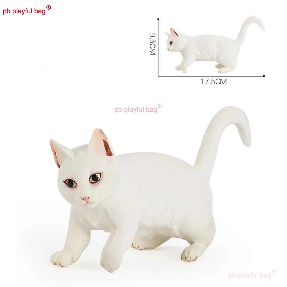 Simulation Animal Model Toy Multiple Cat Designs Action Figure Ginger Cat Static Ornament Children's Toys Craft Gifts HG350
