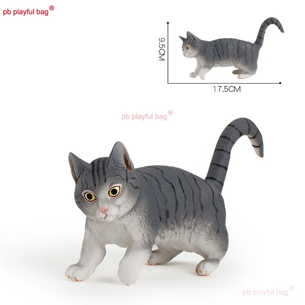 Simulation Animal Model Toy Multiple Cat Designs Action Figure Ginger Cat Static Ornament Children's Toys Craft Gifts HG350