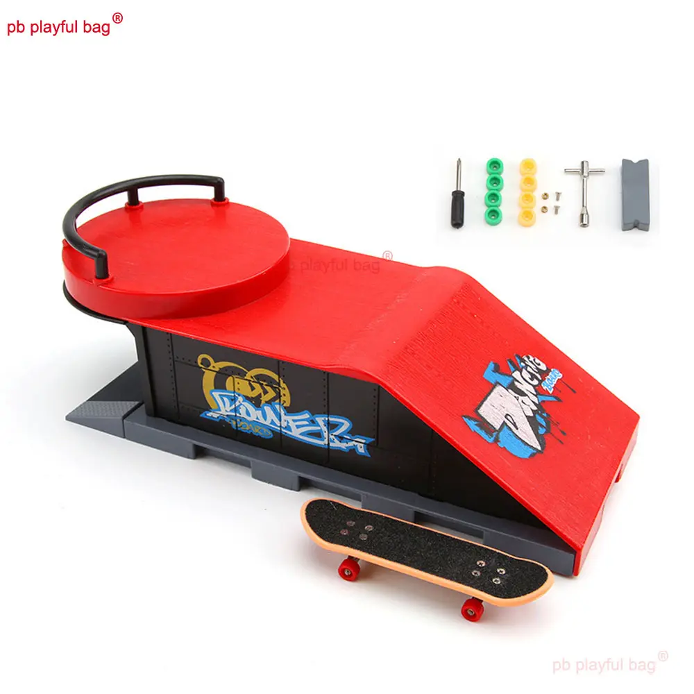 Finger Skateboard Platform Model Venue Scene Props New Unique Children's Creative Toy Set Fingertip Toys Fun Party Gift ZG367