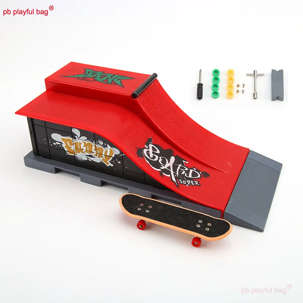 Finger Skateboard Platform Model Venue Scene Props New Unique Children's Creative Toy Set Fingertip Toys Fun Party Gift ZG367