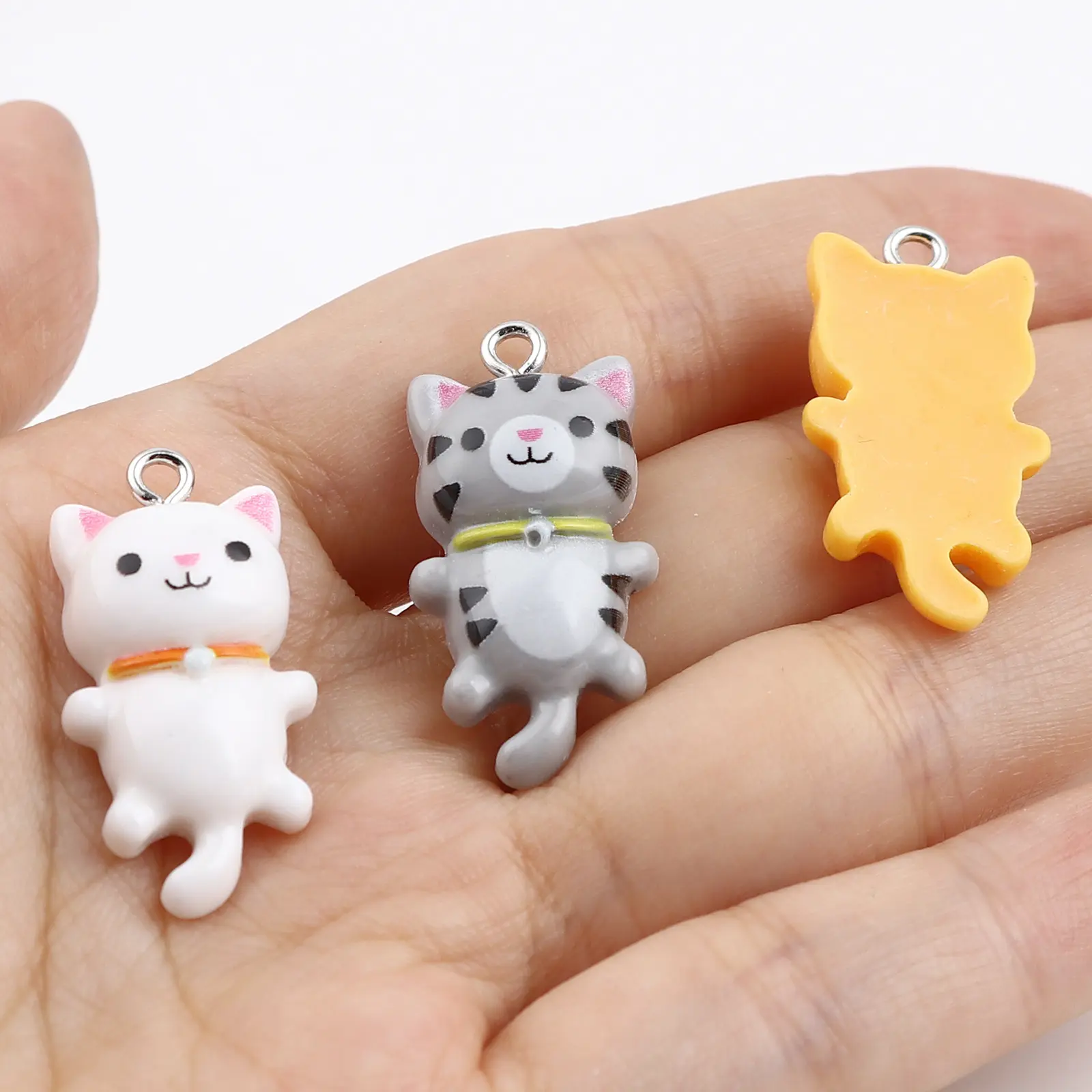 10 Piece Kawaii Resin Charms Cat Animal For Women Handmade DIY Making Earrings Necklace Pendants Party Jewelry Findings