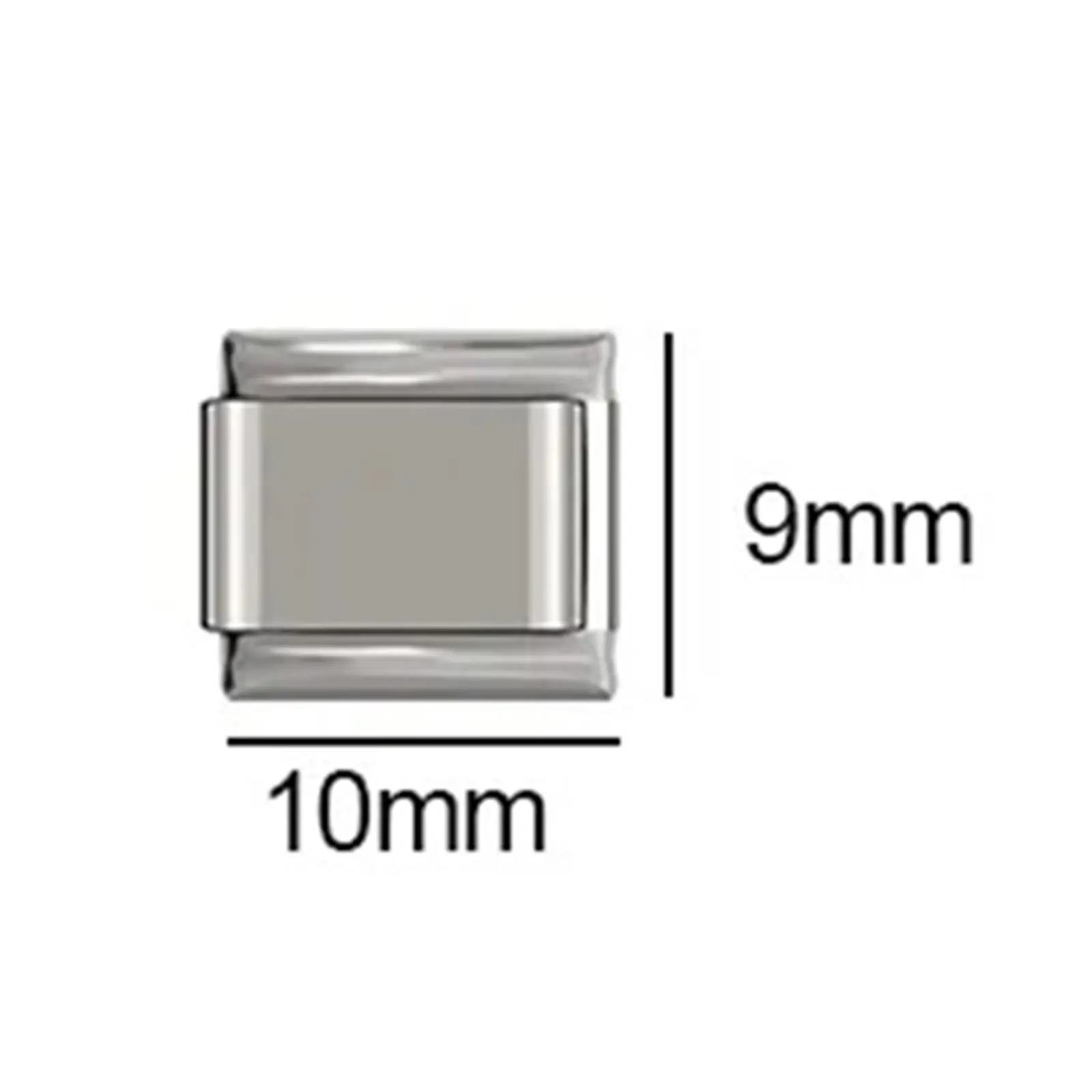 1PC Butterfly Charm Italian Links Bracelet Making Diy Jewelry 304 Stainless Steel Rectangle Enamel Buckle Fit 9mm Bracelet Beads