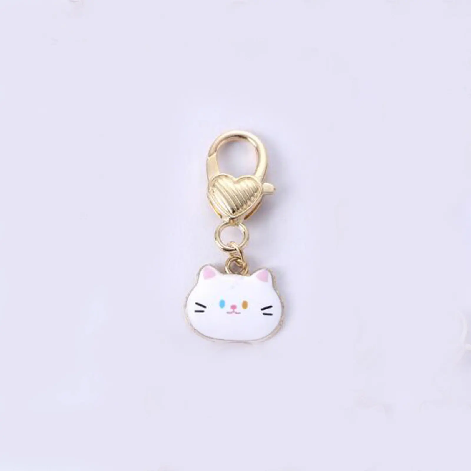 Japanese Style Keychain & Keyring Cute Cat Animal Heart Enamel Rabbit Butterfly Fish Keychains Bag Car Key Jewelry Accessories